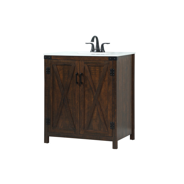 Trask 30 Single Bathroom Vanity with Engineered Marble Top